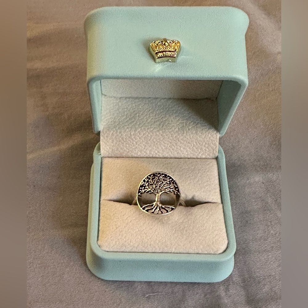 Tree of life sterling silver ring